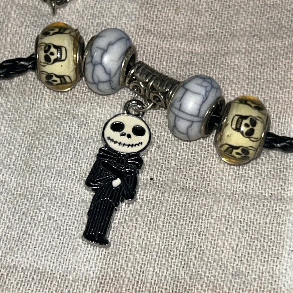 Disney Nightmare‎ Before Chrostmas Jack Skelington Necklace .925 Sterling D2